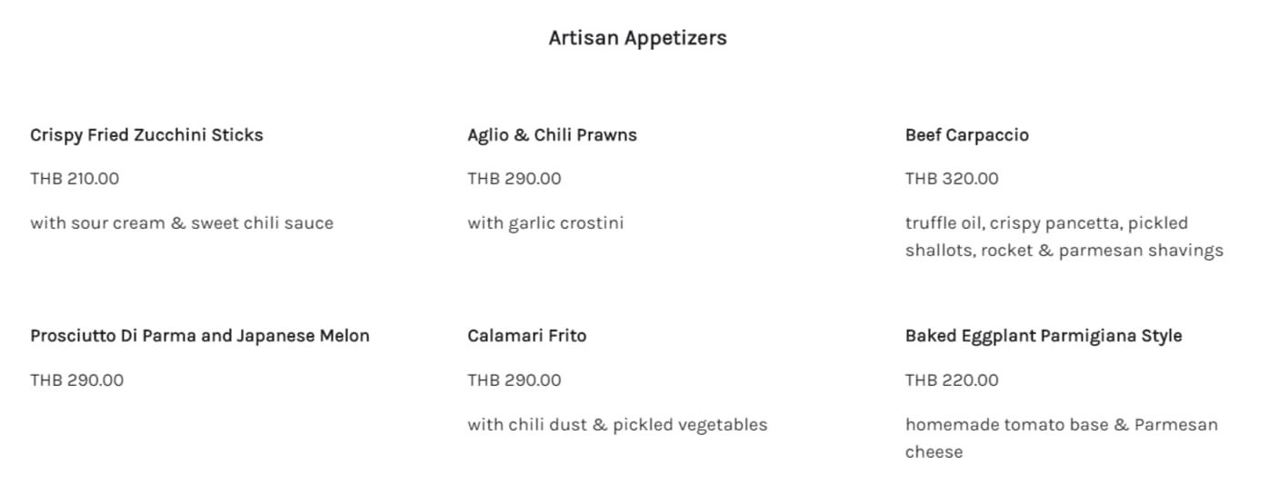 Food Menu Automatically Update on Page