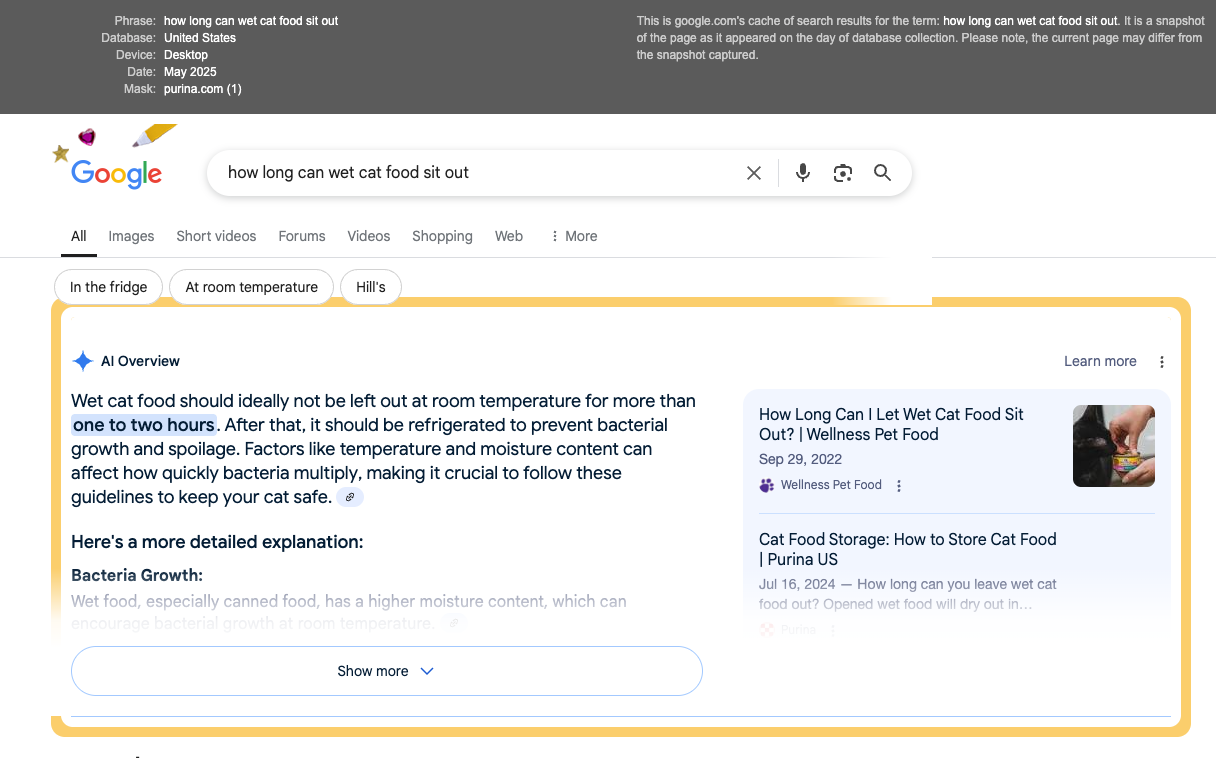 Reviewing AI Overview results