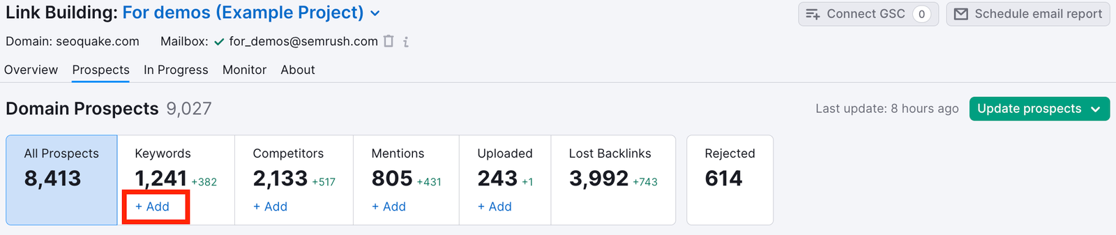 Reviewing Your Link Building Prospects (Prospects Report) image 8