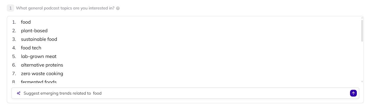 Editing your keyword suggestions for campaigns in AI Backlink Builder.