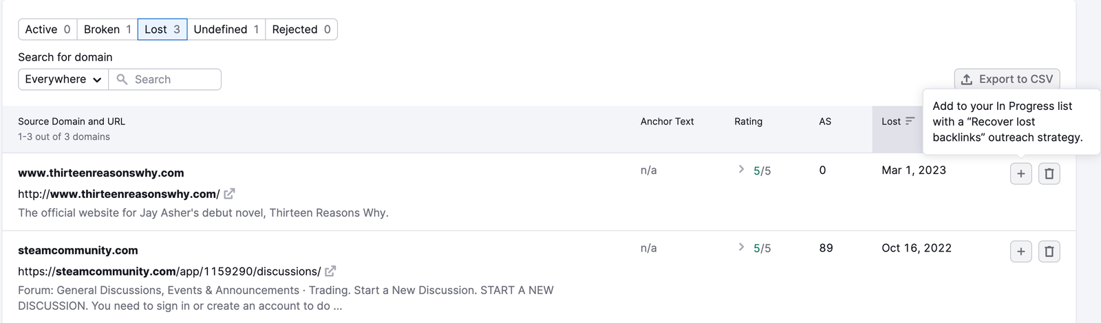 Monitoring Your Newly Acquired Backlinks (Monitor Report) image 4