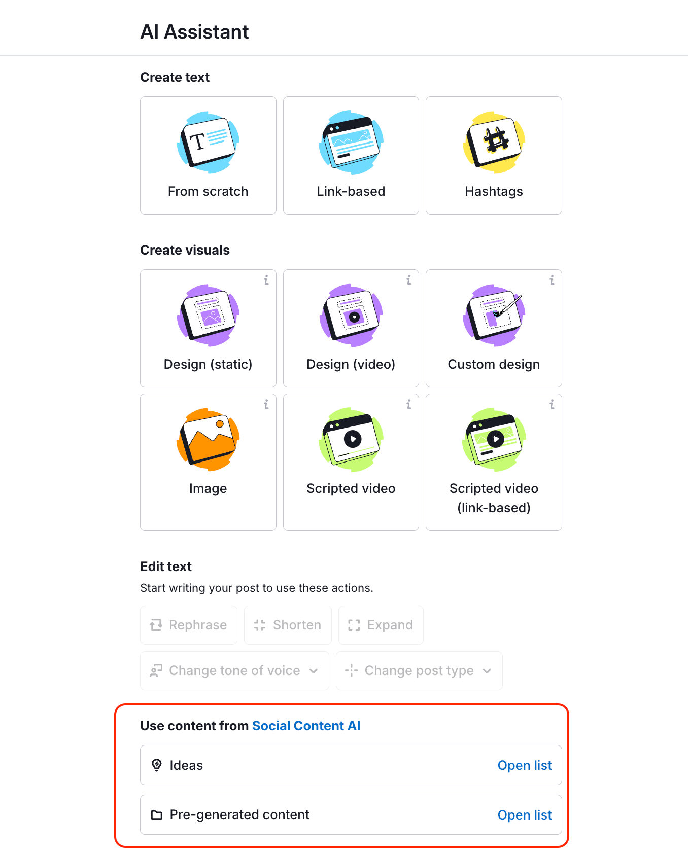 Creating Content with AI Assistant in Social Poster image 13