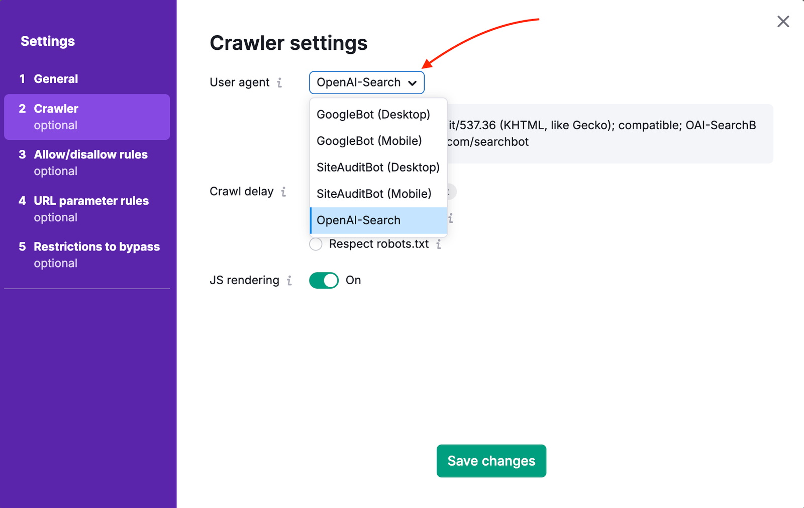 AI Search Health in Site Audit image 3