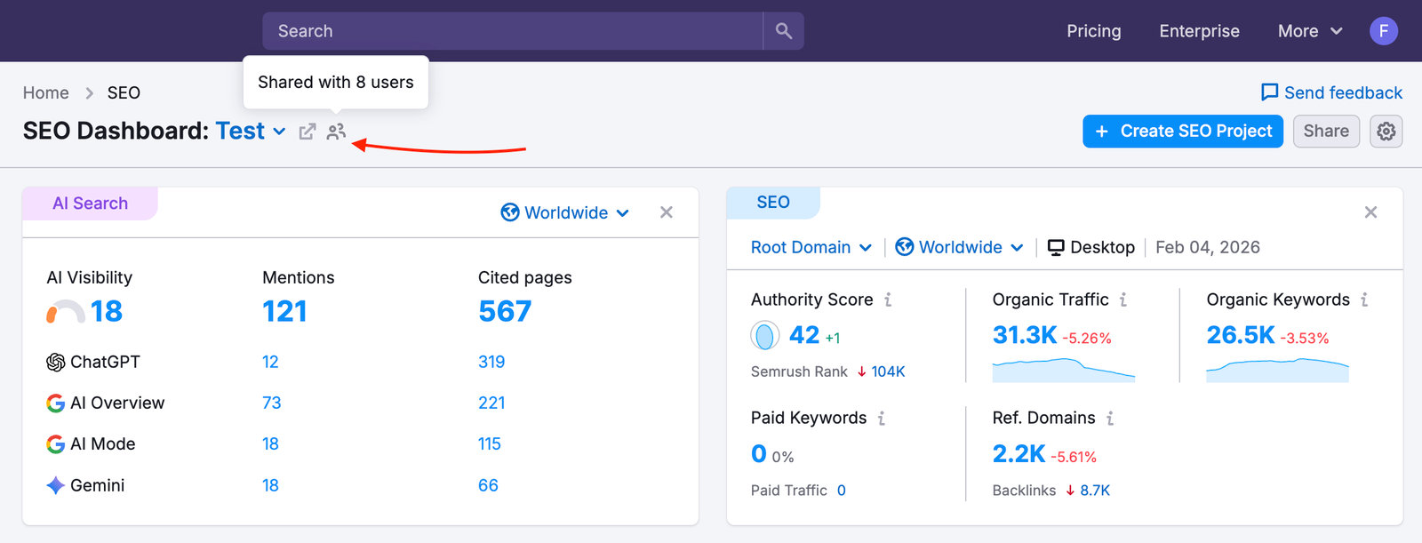 SEO Dashboard image 2